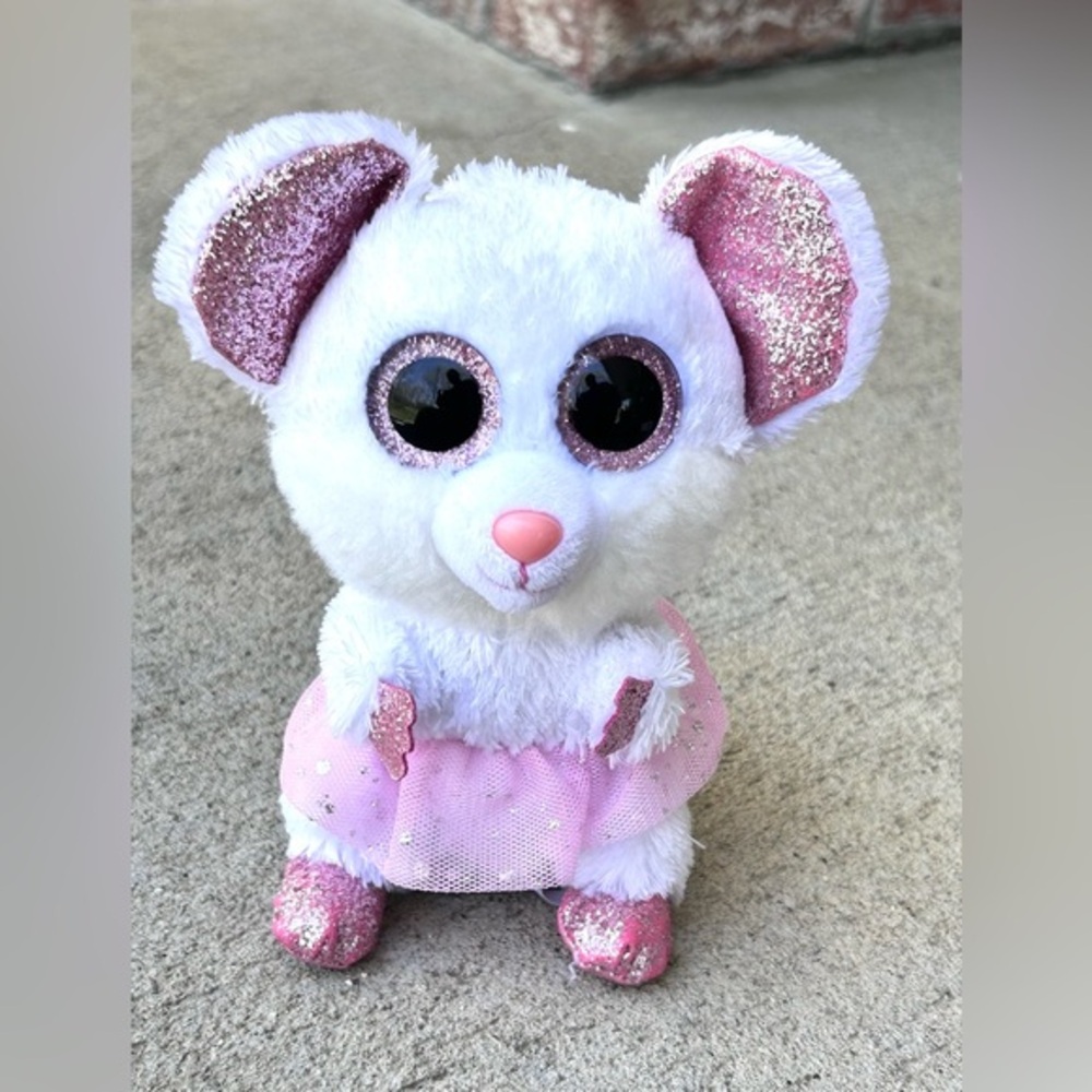 Tu‎ silk beanie boos Nina ballerina sparkle mouse plush